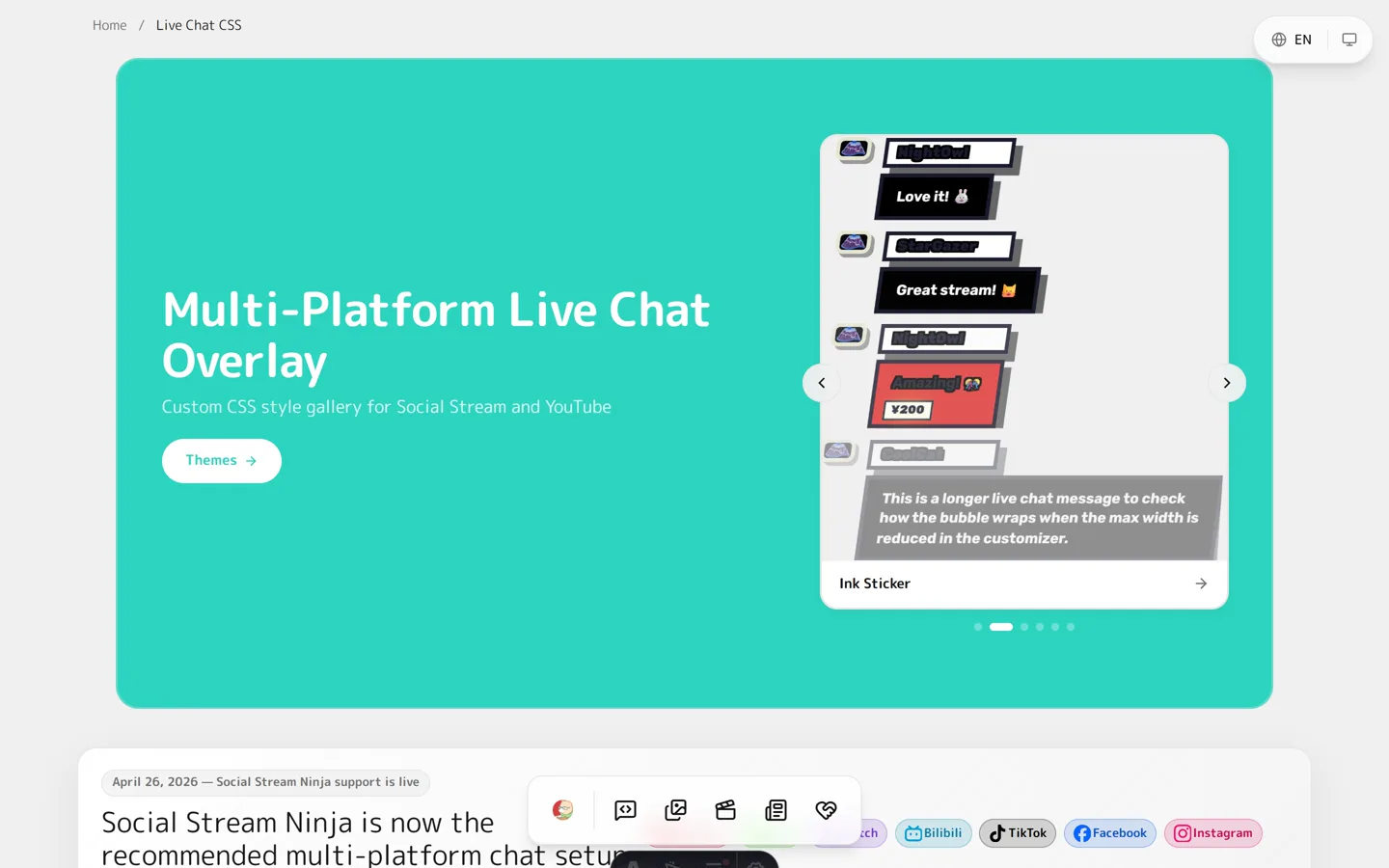 Best YouTube Live Chat CSS Themes for OBS (2026)